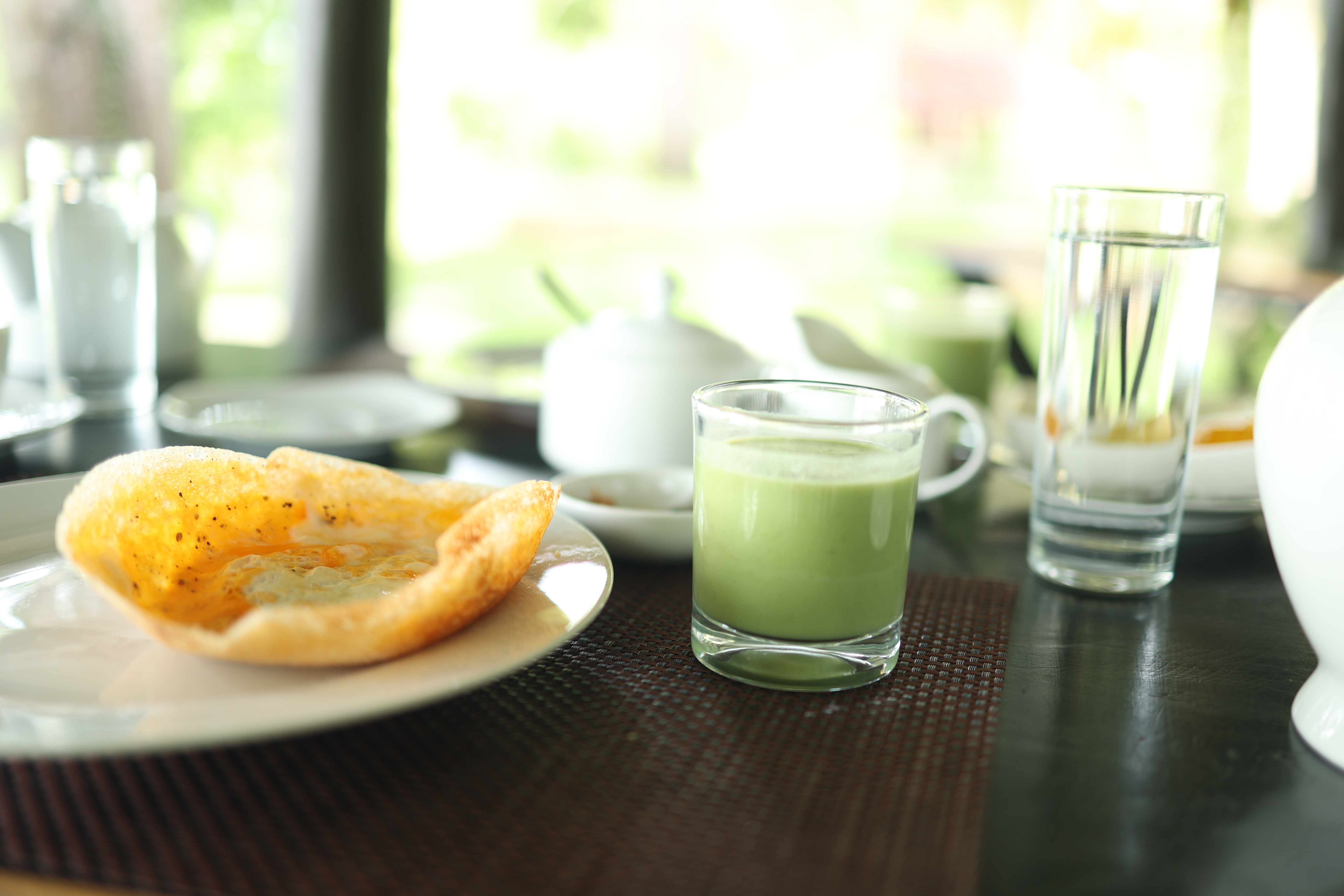 Hopper and fresh green juice