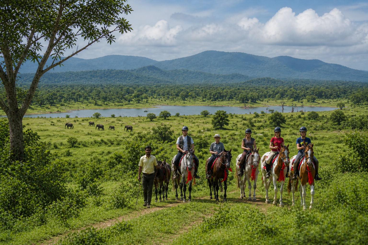 Horse riding nearby